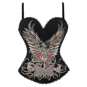 Sexy Corset Gothic Waist Slimming Bustier Sling Top Shaper Burlesque Lingerie Cosply Party Women Clothing